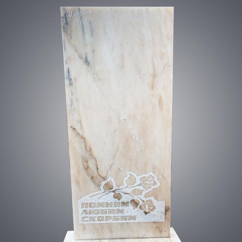 Памятник мраморный прямой резной НП-9