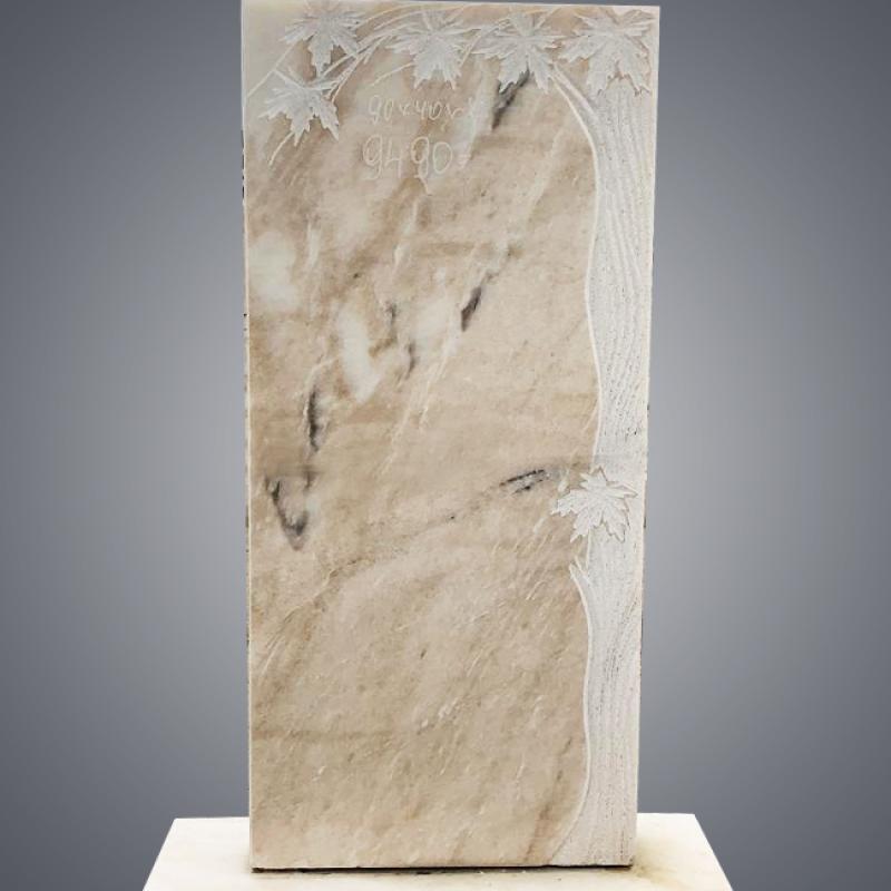 Памятник мраморный прямой резной НП-8